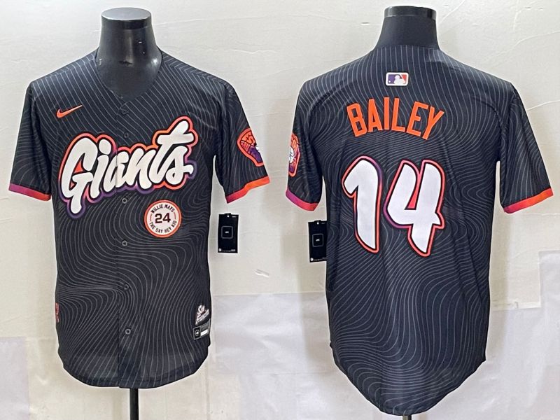 Men 2025 San Francisco Giants #14 Bailey Black Joint Name Nike MLB Jersey style 11->san francisco giants->MLB Jersey